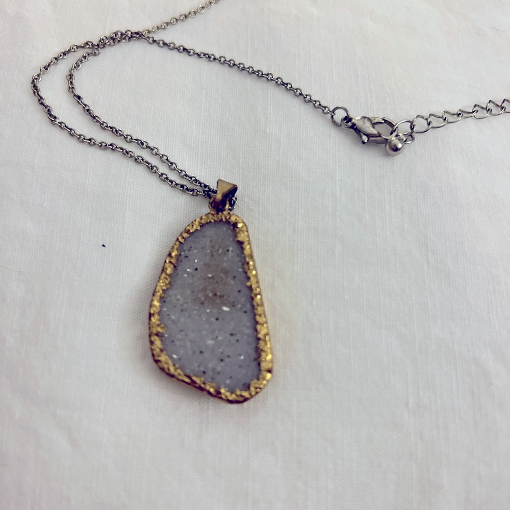 Purple and gold king necklace
